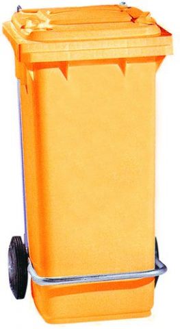 CONTENEDOR PROFESIONAL CON RUEDAS Y PEDAL 120 LITR