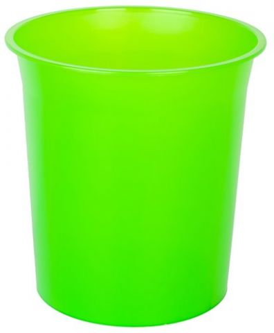 PAPELERA PLASTICO CERRADA 16 LITROS TRASLUCIDO KIW