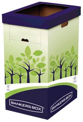 PAPELERA FELLOWES BANKERS BOX CARTON PARA RECICLAJ
