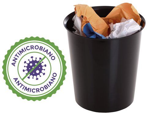 PAPELERA PLASTICO CERRADA A.2000 ANTIMICROBIANO SA