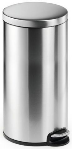 PAPELERA METALICA DURABLE REDONDA 30 LITROS con PE
