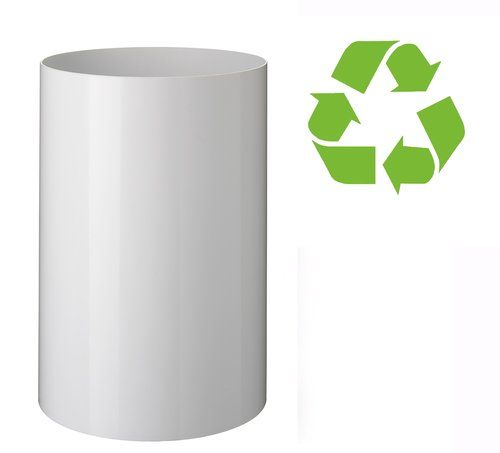 PAPELERA PLASTICO CERRADA A.2000 BLANCA