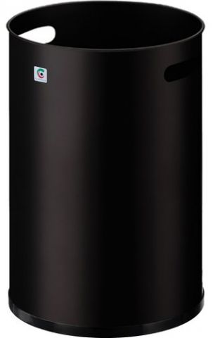 PAPELERA METALICA CILINDRO P-21  25 Ø NEGRO