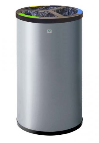 PAPELERA METALICA CILINDRO P-86 43 Ø SELECTIVA DE