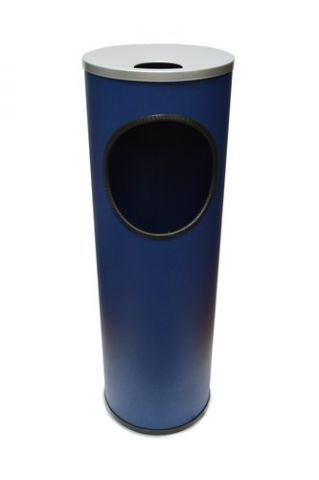 PAPELERA CENICERO CILINDRO METALICA REDONDA B-10 2