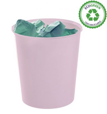 PAPELERA PLASTICO CERRADA A.2000 18 LITROS ROSA PA
