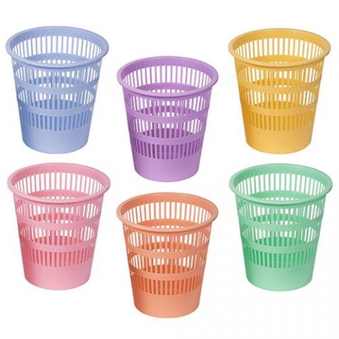 PAPELERA PLASTICO REJILLA FAIBO 12 L PACK de 9 SUR