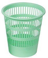 PAPELERA PLASTICO REJILLA FAIBO 12 L VERDE PASTEL