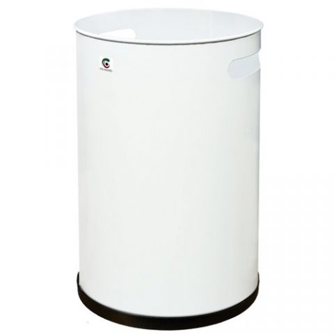 PAPELERA METALICA CILINDRO P-21  25 Ø BLANCO