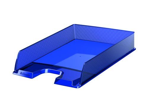 BANDEJA SOBREMESA EUROPOST TRANSPARENTE AZUL OSCUR