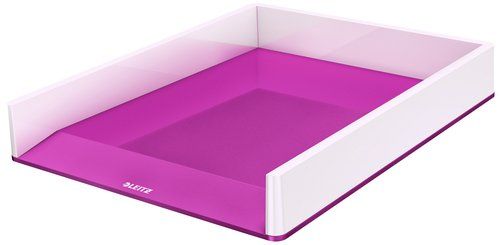 BANDEJA SOBREMESA LEITZ WOW DUAL FUCSIA METALIZADO