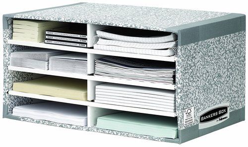 MODULO FELLOWES BANKERS BOX 8 BANDEJAS GRIS/BLANCO