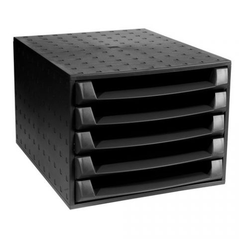 MODULO EXACOMPTA THE BOX ECOBLACK 5 BANDEJAS