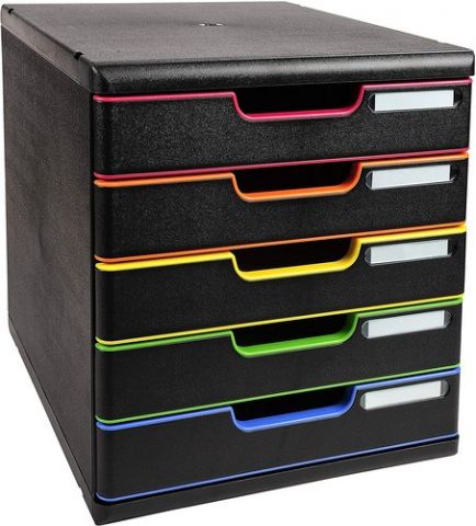 MODULO 5 CAJONES EXACOMPTA A4 CLASSIC 5 COLORES NE