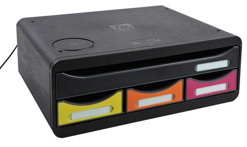 MODULO EXACOMPTA TOOLBOX MINI QI 4 CAJONES COLORES
