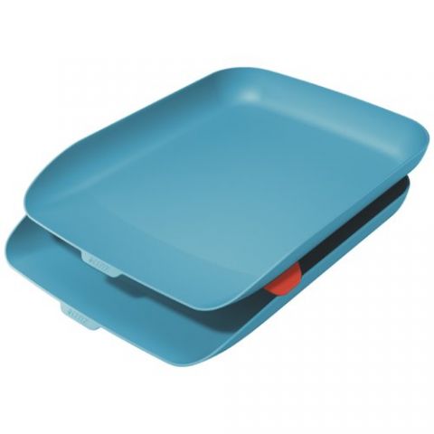 BANDEJA SOBREMESA LEITZ COSY AZUL SET de 2