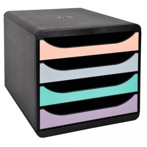 MODULO EXACOMPTA BIG-BOX CLASSIC 4 CAJONES COLORES