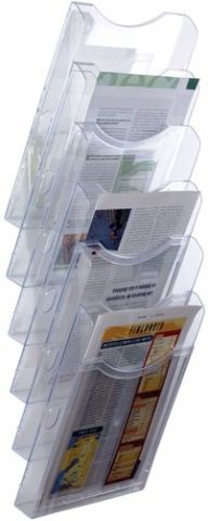 SOPORTE MURAL DE 6 BANDEJAS A4 ARCHIPLAY CRISTAL T