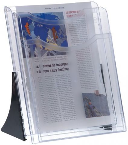 SOPORTE VERTICAL 2 BANDEJAS A4 ARCHIPLAY CRISTAL T