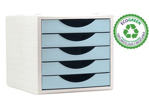 MODULO 5 CAJONES ARCHIVO 2000 ARCHIVOTEC AZUL PAST