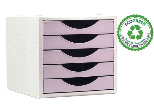 MODULO 5 CAJONES ARCHIVO 2000 ARCHIVOTEC ROSA PAST