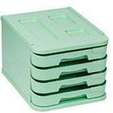 MODULO FAIBO 4 CAJONES VERDE PASTEL