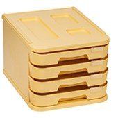 MODULO FAIBO 4 CAJONES AMARILLO PASTEL