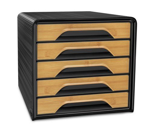 MODULO CEP 7-111 ESTANDAR 5 CAJONES COLOR NEGRO/MA