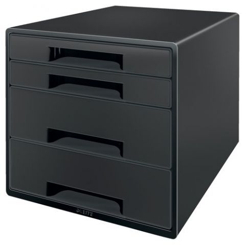 MODULO LEITZ RECYCLE 4 CAJONES NEGRO