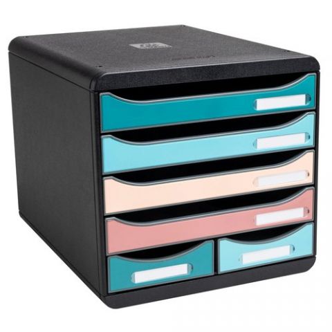 MODULO EXACOMPTA SKANDI 6 CAJONES BIG BOX MAXI NEG