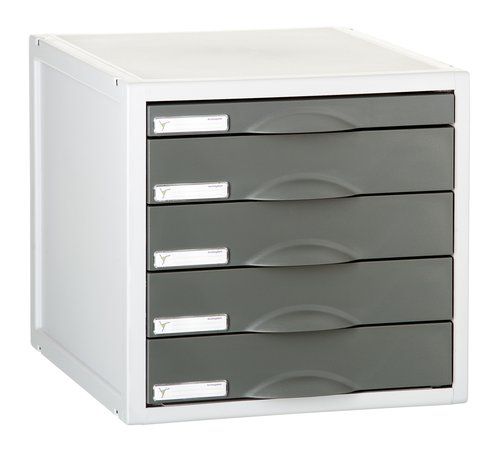 MODULO ARCHISYSTEM 5 CAJONES GRAFITO