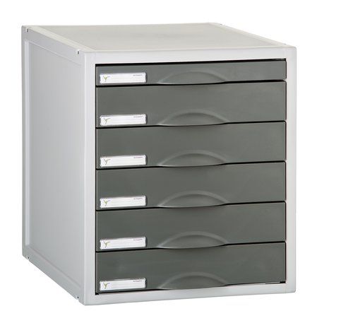 MODULO ARCHISYSTEM 6 CAJONES GRAFITO