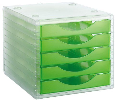 MODULO 5 CAJONES ARCHIVOTEC TRASLUCIDO CRISTAL/KIW