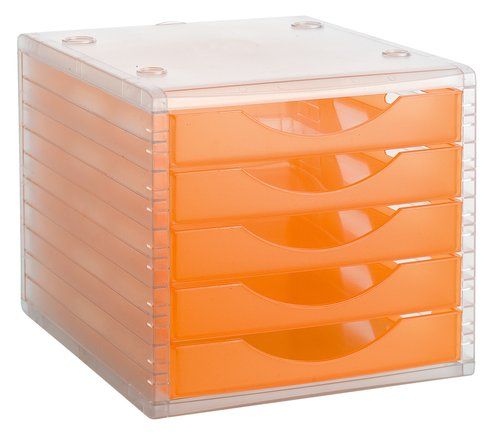 MODULO 5 CAJONES ARCHIVOTEC TRASLUCIDO CRISTAL/NAR