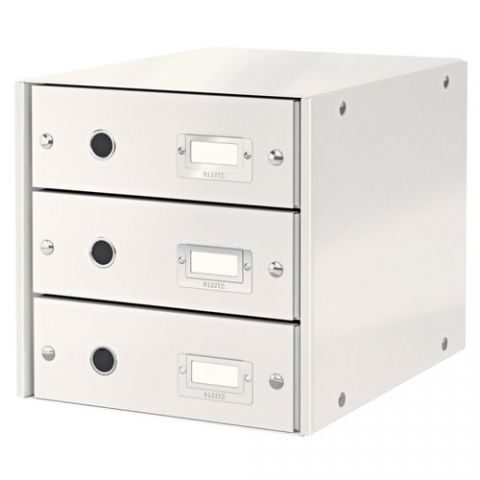 MODULO 3 CAJONES LEITZ CLICK&STORE PLEGABLE BLANCO