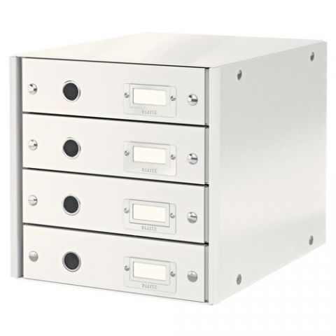 MODULO 4 CAJONES LEITZ CLICK&STORE PLEGABLE BLANCO