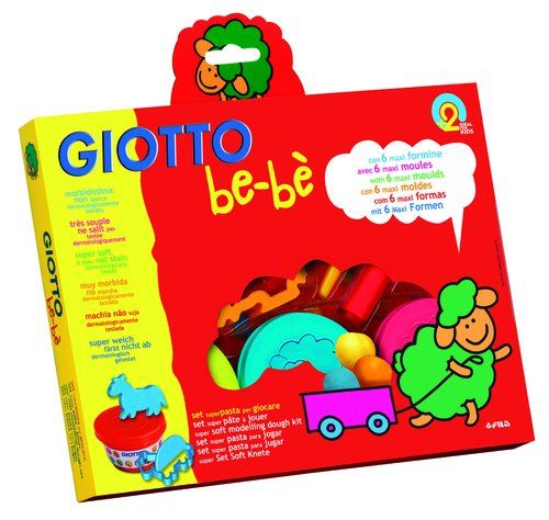 PASTA PARA JUGAR GIOTTO BEBE SUPER 3x100 GR + ACCE