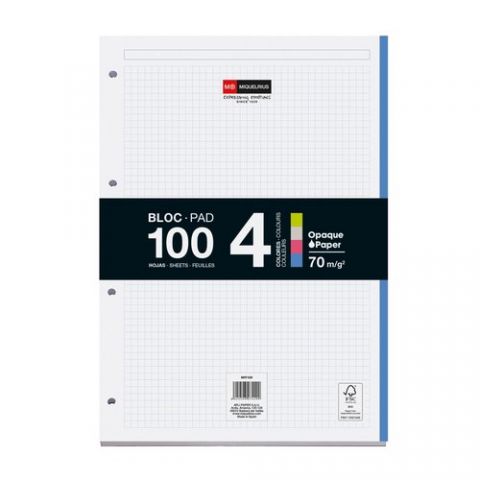 RECAMBIO MIQUELRIUS NOTEBOOK 4 A4 100h 70gr 4 TALA
