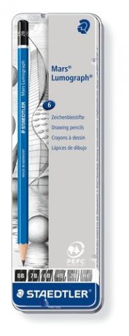 LAPIZ de GRAFITO STAEDTLER 100 LUMOGRAPH caja META