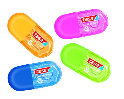 CORRECTOR CINTA TESA MINI 5 mm x 6 m COLORES SURTI