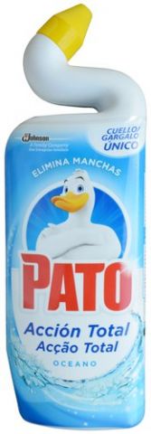 LIMPIADOR DE INODORO PATO AZUL ACCION TOTAL OCEANO