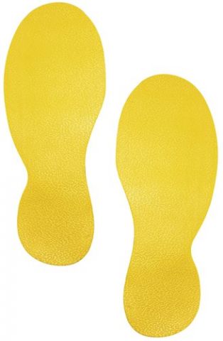 MARCAJE SUELO DURABLE AUTOADHESIVO EN FORMA DE PIE