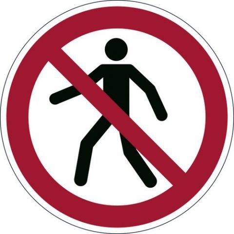 MARCAJE SEGURIDAD DURABLE AUTOADHESIVO PROHIBIDO P