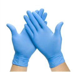 GUANTE DESECHABLE NITRILO DE EXAMEN AZUL SIN POLVO