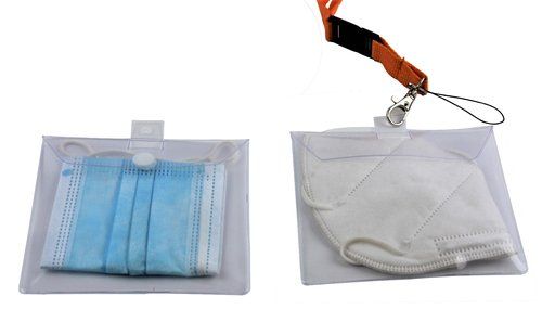 FUNDA PORTA MASCARILLA IBERPLAS CON VELCRO, LANYAR