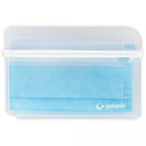 ESTUCHE PORTA MASCARILLA GRAFOPLAS PP NATURAL