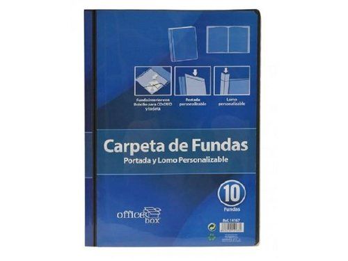 CARPETA FUNDAS (TARIFARIO) OFFICE BOX PP RIGIDO A4