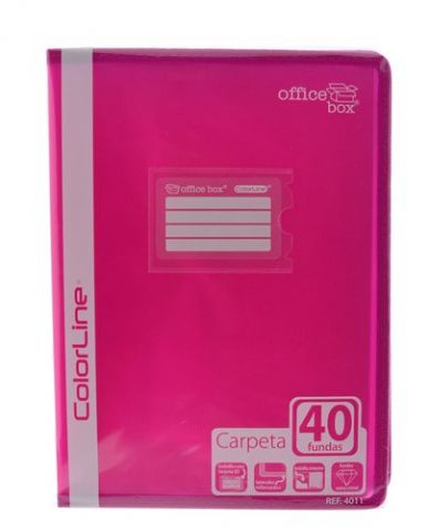 CARPETA FUNDAS (TARIFARIO) OFFICE BOX PP A4 COLORL