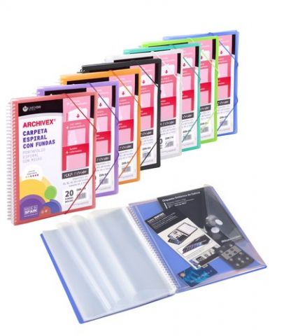 CARPETA FUNDAS (TARIFARIO) CARCHIVO ESPIRAL PP ARC