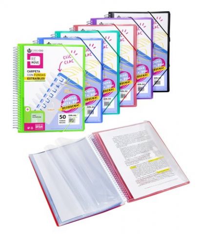 CARPETA FUNDAS (TARIFARIO) CARCHIVO REMOVE ESPIRAL